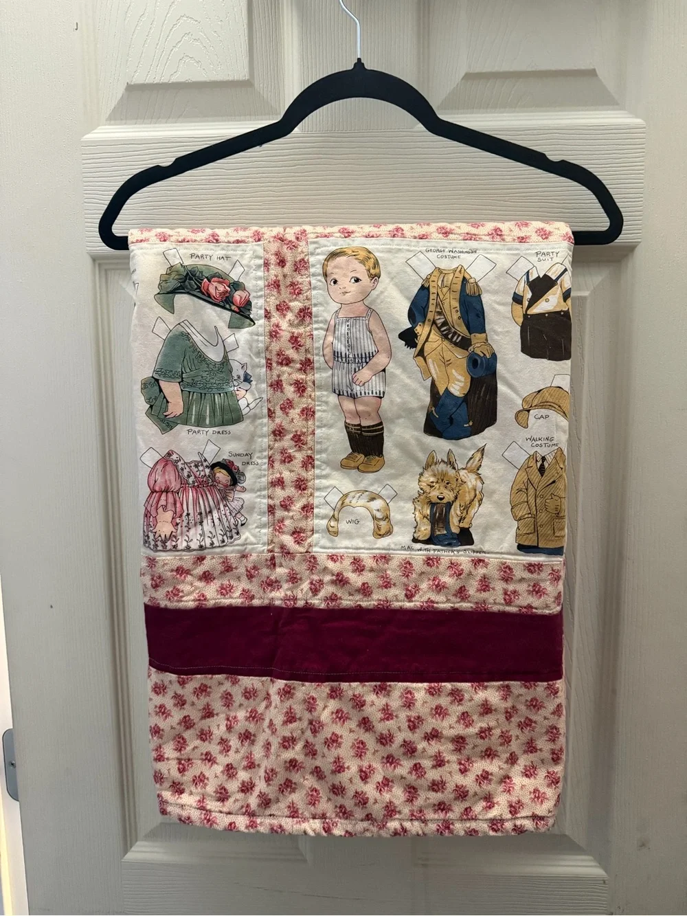 Kids quilt  - Cream & Pink Floral